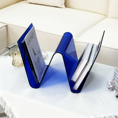 Custom Acrylic Creative Magazine Rack Book Newspaper Holder Nordic-Style Minimalist Living Room Bedroom Internet-Famous Display