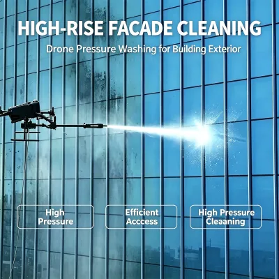 Dual Nozzle Intelligent Aerial Washing Device Professional Skyscraper Exterior Wall Cleaning System