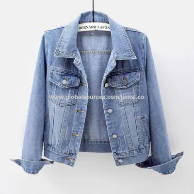 2023 custom high quality fashion fall casual vintage ripped blue man men's jackets denim men's jean jacket