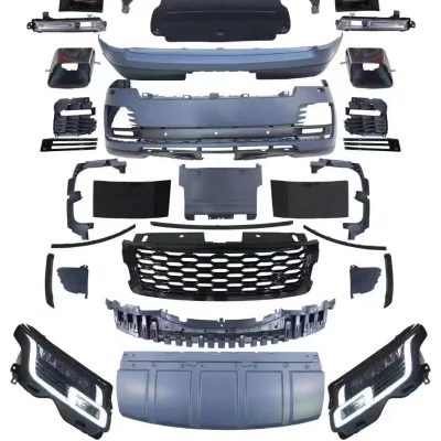 Upgrade Kite for Range Rover vogue 2014-2017 Upgrade to 2021 OE Style Bumper with Headlamps Taillights