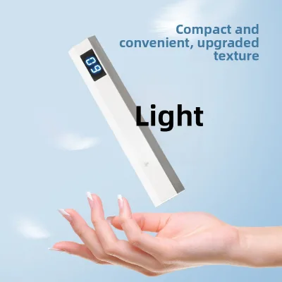 Purple Light Beauty Healing Lamp Quick Drying Straight Bar Compact LCD Display Portable Salon-Grade Skin Care Light