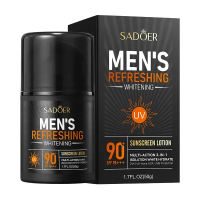 Custom Logo Facial Body Sunscreen Spf90+ Whitening Sun Spray Sunblock for Men Moisturizing Whitening Waterproof Oil-Control