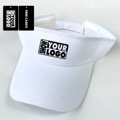 CB129-JMHTKD Free Hang Tags Fashion Knitting Golf Visor Outdoor Sunshade Hollow Baseball Empty Top Solid Color Cotton Sun Hat