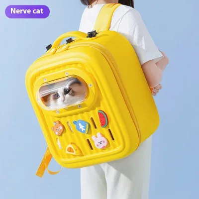 Large Capacity Eva Backpack for Spring and Summer Outings Cat and Dog Bag with Zipper Closure for Small Animals