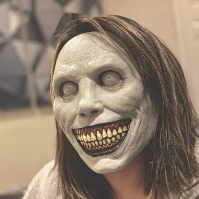 Creepy Halloween Mask Smiling Demons Horror Face Masks the Evil Cosplay Props Party Masquerade Halloween Mask Clothing Accessor