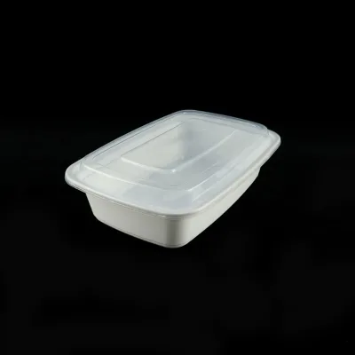Hot Selling 1000ml Rectangular Disposable Plastic Food Container With Lid Leakproof Food Storage Box