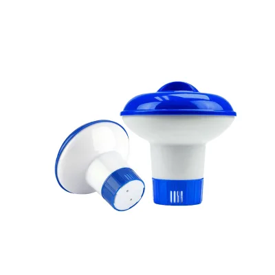 Swimming Pool Chemical Distributor Chlorination Machine Floating Chlorine Blue and White 5 Inch Floating Pool Chemical Dispenser