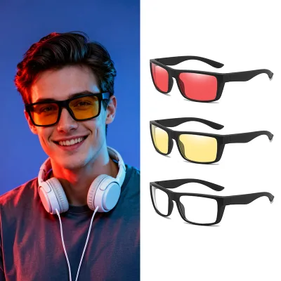 Custom Logo Personalized Anti Blue Light Sports Sunglasses Computer Gaming Glasses for Men Women