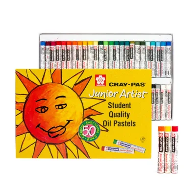 Sakura - 12/18/24/36/50 Colors Best Quality Crayon Oil Pastel Set with Vibrant Colors for Children Drawing