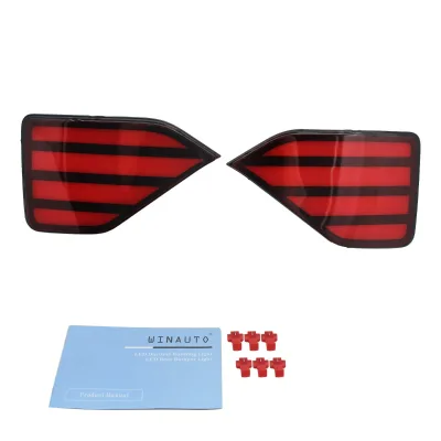 WINAUTO LED Rear Bumper Light Car Lights for  Toyota NOAH/VOXY 80 Series 2022  2023 With 3 Function Turn signal Taillight