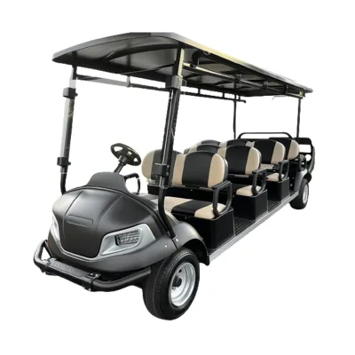 New 48V Electric Golf Cart With 8 Seats Steel and Metal Material Wheels