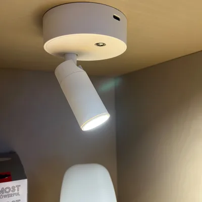 White Black 1.6W DC5V Dimming Wireless Magnetic Spotlight Wall Lamp Ceiling Downlight
