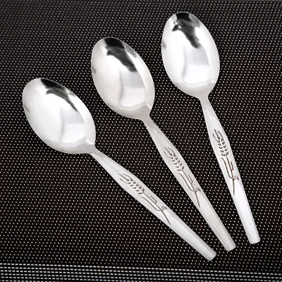 Wholesale Customized Stainless Steel Spoon Eco-friendly Reusable Food Grade Table Spoon