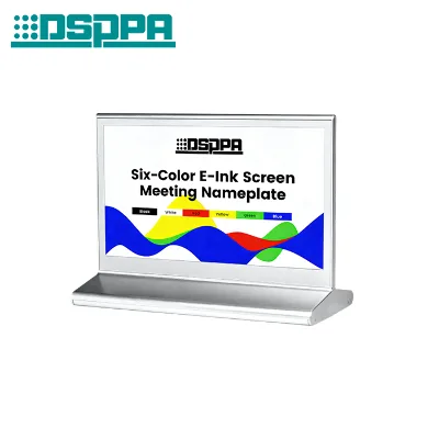 DSPPA D7673 7.3 Inch Double-Sided Six Color E-Ink Screen Meeting Nameplate with English Support and 800x480 Resolution CN/GUA