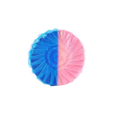 Clean Solid Toilet Drop Ins Double Colors Blue & Pink Eco-friendly Disposable Toilet Bowl Cleaner with Deep Stain Removal