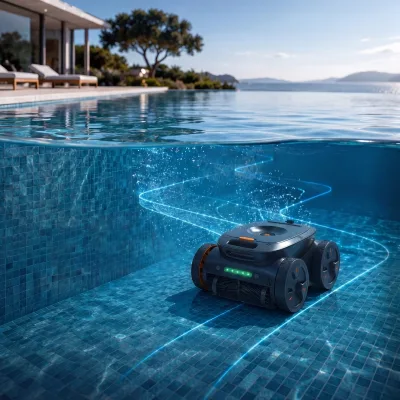 Hot Selling High Suction Automatic Pool Cleaner Extra Large Filter Basket for Commercial Hotel Swimming Pools
