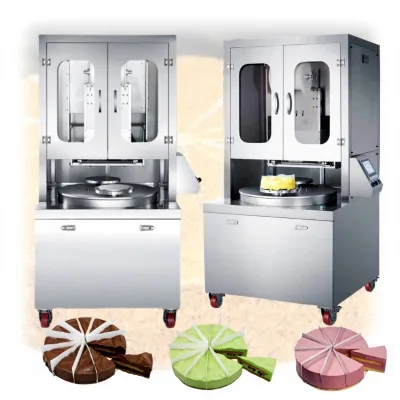 New High Quality High Productivity Ultrasonic Automatic Cake Cutting Machine 316L Stainless Steel Blade Food Factory Use