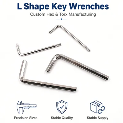Compact L Shape Hex Torx Driver Set H2 H2.5 H3 H4 T6 T10 T20 T25 50mm 60mm 80mm Multi Size Maintenance Wrench Set