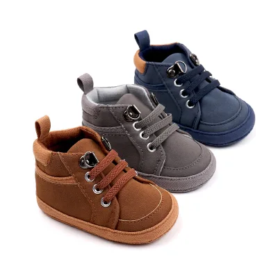 Hot Selling Directly Baby Shoes Factory Soft Sole Infant Newborn Baby Shoes for Boys
