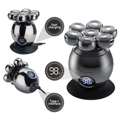 Customized Professional Men's Rotating Five-Blade Electric Shaver Home Portable Waterproof Electric Shaver for Men