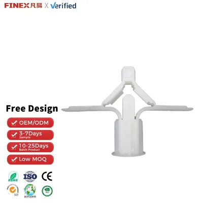 Elekh Winged Butterfly Toggle Anchors White Plastic Gypsum Board Wall Plug Expansion Anchor 30KG Capacity 10mm Diameter for
