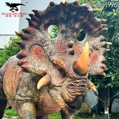 Dinosaur Park Beautification Realistic Centrosaurus Model