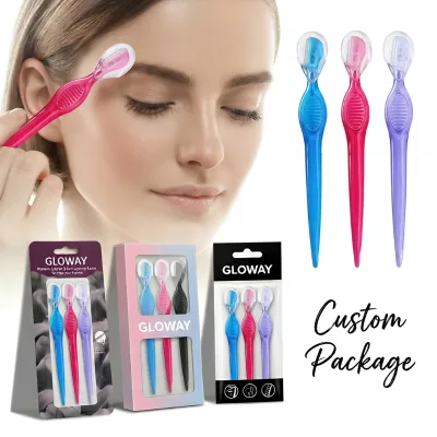 Makeup Care Tools Facial Hair Removal Stainless Steel Eyebrow Razor for Women Blade Eyebrow Trimmer Safety Face Razors Shaver