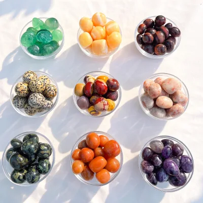 Wholesales Natural Crystal Tumbled Mixed Colour Rock Healing Stone Crystal Chakra Tumbled