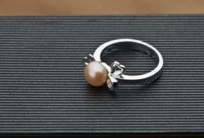 Wholesale Silver Pearl Ring for Women, AAA Fashion Wedding Ring