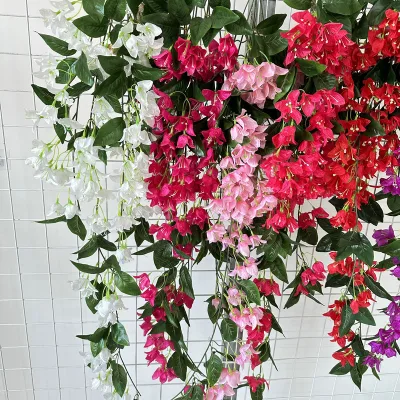New Product Wall Hanging Bougainvillea Artificial Flowers Branch Wedding Arrangement Floral Accessories