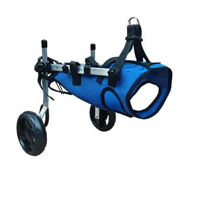 Small Medium-Sized Dog Rehabilitation Scooter Metal Pet Car for Hind Leg Paralysis Wheelchair Pet Training & Behavior Product