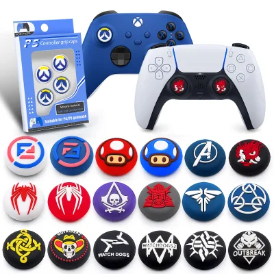 Soft Silicone ABS Analog Thumbsticks Thumb Grips Dustproof Covers for / Controller