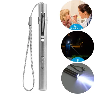 Hot Medical Check Pen Shaped Lamp Ophthalmic Ear Nose Throat Oral Light Usb Rechargeable Led Torches Lights Tactical Flashlight