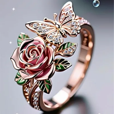 The new best-selling colorful oil-dripping personalized ring from Siteng features a fashionable opening and exquisite