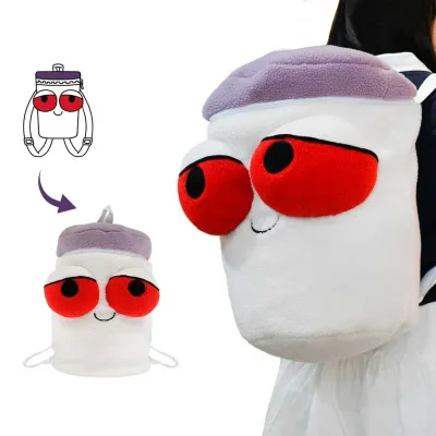 New Customized Fashion Cute and Safe Plush Backpacks With Plush Doll Stuffed Animal Toys Plush Custom Plushie Toy
