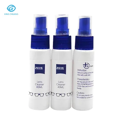 Factory Direct Sale Low Price Eco-Friendly Non-toxic Scent Eyeglass & Lens Cleaning Spray Plastic Bottle Eyewear Accessories