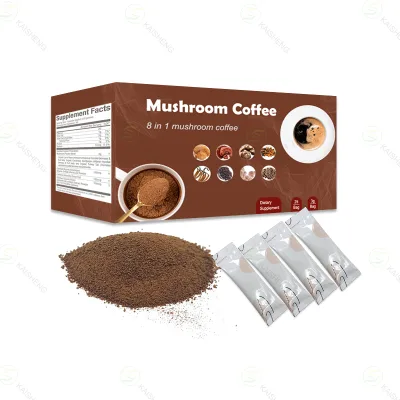 Factory Supply Private Label Inonotus Obliquus Chaga Mushroom Mushroom Extract Coffee Blend Chaga Coffee
