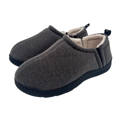 Men's Comfy Warm Winter House Memory Foam Shoes Skin-friendly Lining with Elastic Gores Loafer Slippers