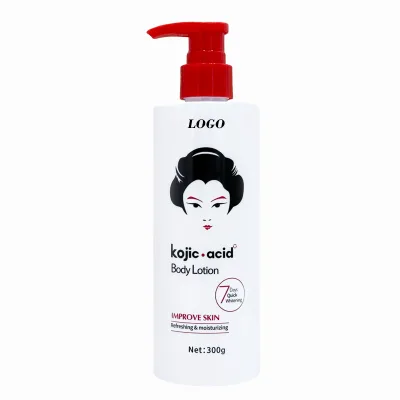 Wholesale Hot Selling Body Lotion Kojic Acid Herbal Whitening Softening Hydrating Natural Skin Care Private Label Body Lotion