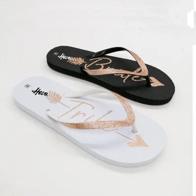 Women Flip-Flops Slippers Beach Sliders Woman Flats Causal Shoes Summer Bling Casual Light Customized Spring Anti slip