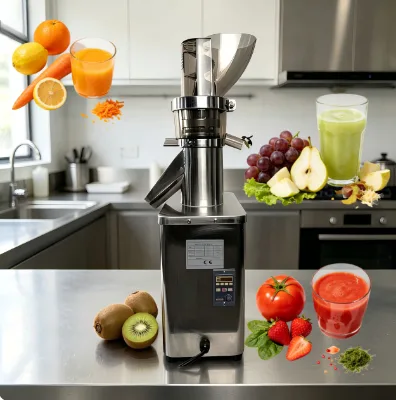 Practical Mini Spiral Cold Press Juicer Compact Squeeze Machine with Smooth Feeding Inlet for Home User