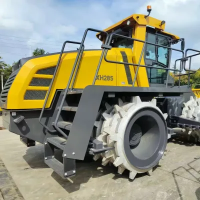 Durable XH285 Articulated Landfill Compactor Joystick Control for Sanitary Landfill Site Working Condition