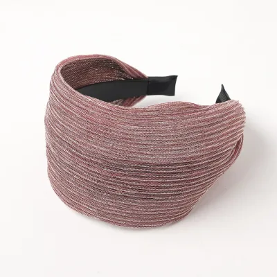 HZM-61007 Headbands for Women Girls Bright Wide Head Bands for Womens Hair Solid Simple Fashion Hair Bands