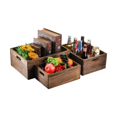 Bulk Sale Wood Food Serving Tray With Cutout Handles for Kitchen Restaurant Hotel