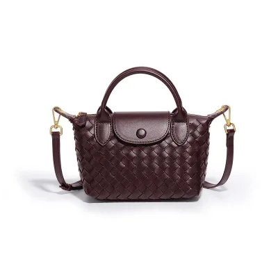 Hand-woven Bag Fashionable Dumpling Handbag Fashion Shoulder Messenger Bag