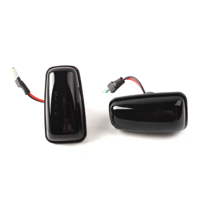 Autodragons Dynamic Flowing Smoked LED Turn Signal Light Side Marker Light Blinker Lamp Accessories for Peug Eot 306 106 406 806
