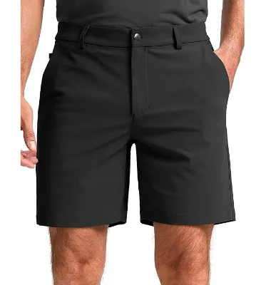 Custom Logo Quick Dry Moisture Wicking Workout Solid Color Blank Casual Golf Polyester Men's Shorts