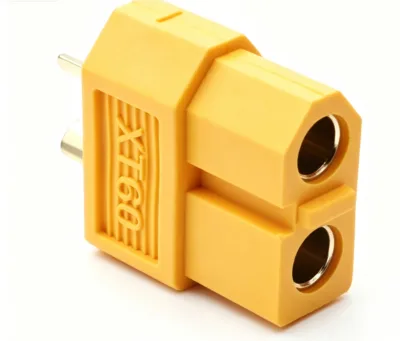XT60 Female Adapter Brass Contact Housing 30A High Power Electrical Adapter for RC Hobby Battery Pack 12V Rated Voltage
