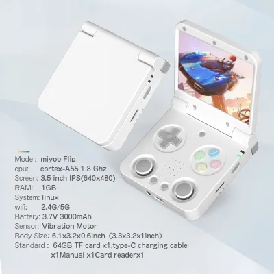 AMPOWN Miyoo FlipV2 Open-source Wireless Handheld Gaming Console with RPG Role-playing Cross-border Retro Arcade Machine