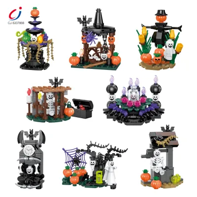 Chengji Custom Kids Educational Building Blocks Creative Assembly Decorative Ornaments Particles Halloween Building Block Sets